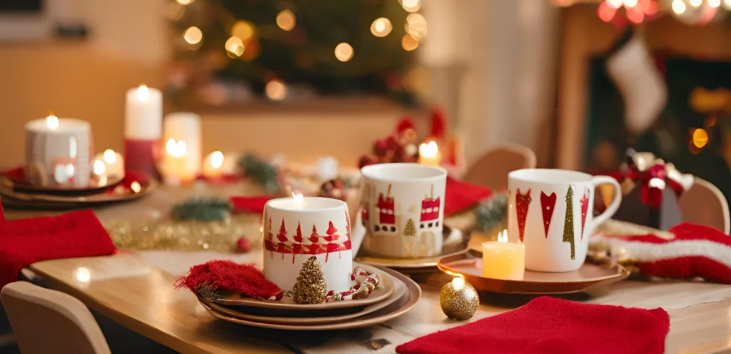 Tassen bemalen für Weihnachten