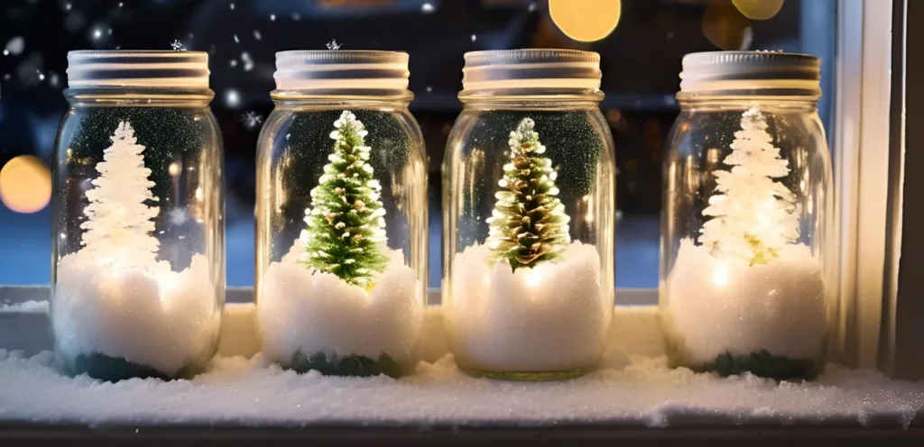 Weihnachtsdeko Fensterbank draußen