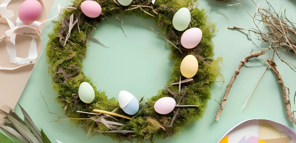 Osterkranz basteln mit Kindern - So wird es ein voller Erfolg! Osterkranz basteln 1 1