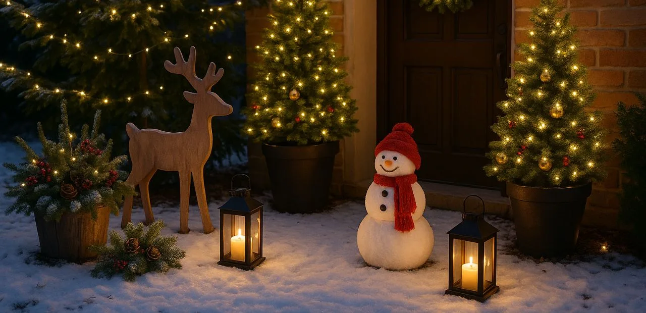 Weihnachtsdeko für den Vorgarten - 5 Ideen für festliche Stimmung