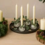 Drei Adventskränze selber basteln – klassische, moderne und natürliche Ideen mit Kerzen und Deko.