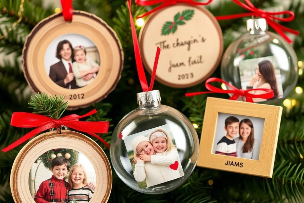 Personalisierte Foto-Ornamente für den Weihnachtsbaum