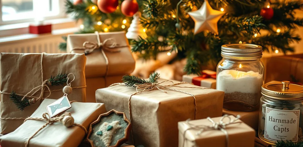 Fertige kleine geschenke zu Weihnachten basteln unter dem Weihnachtsbaum