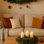 Weihnachtsdeko für alle Räume mit Lichterkette, Adventskranz und festlicher Stimmung