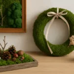 Deko mit Moos – Moosbild, Mooskranz und Tischdeko mit Naturmaterialien